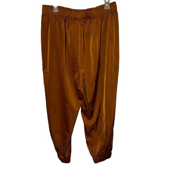 Calia brown jogger hem pants super soft fall harvest size L - Picture 2 of 8